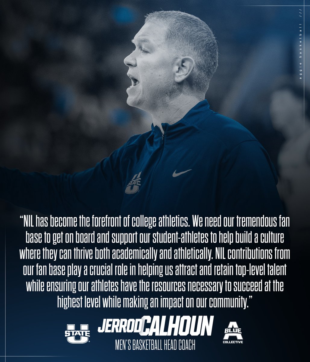 "NIL has become the forefront of college athletics." <a href="/USUCoachCalhoun/">Jerrod Calhoun</a> 

Designed to empower Aggie fans at all levels, the enhanced program makes it easier than ever to participate in the current and future success of Utah State Athletics.

JOIN TODAY ➡️ bit.ly/40JI6XS