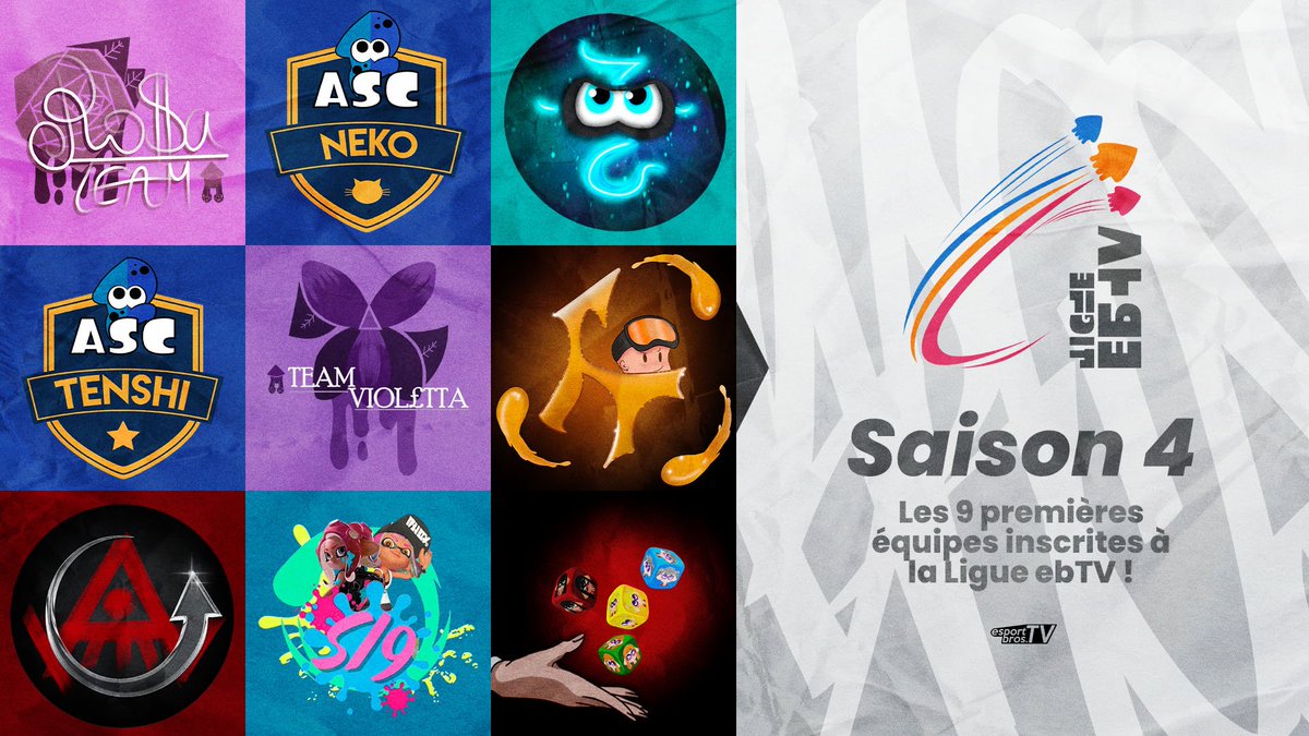 eSportBrosTV's tweet photo. Bienvenue aux premières équipes inscrites pour la Saison 4 de la #LigueEBTV 👋

📝 Les inscriptions sont toujours ouvertes, elles vous attendent ! ⬇️ https://t.co/WLloC3hpTO
