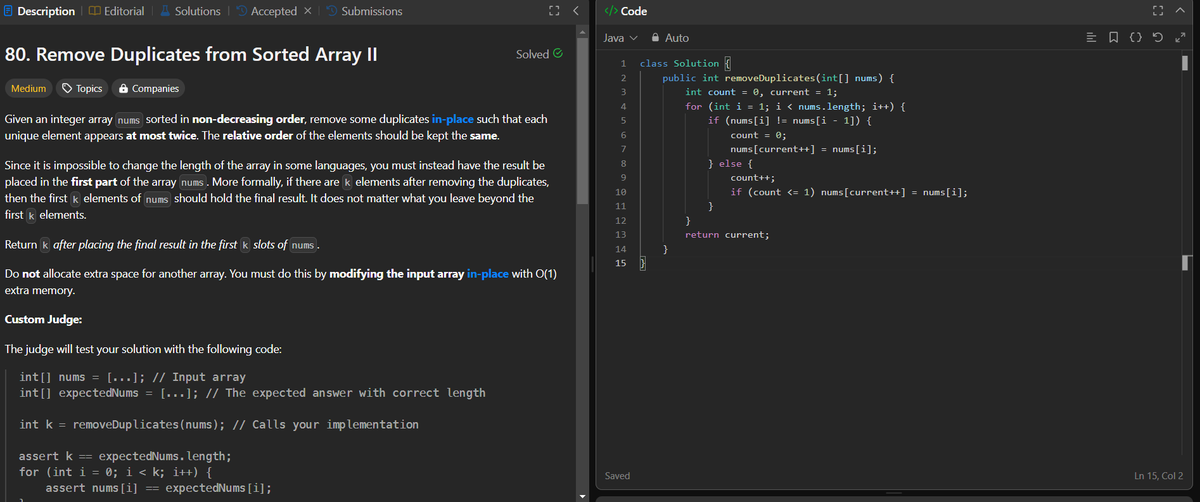 Thenameismd1's tweet photo. #Day78 complete. 
#100Daysofcodechallange
#100DaysOfCode #DSA 
#leetcode #SoftwareEngineer https://t.co/w82yoz4AGS