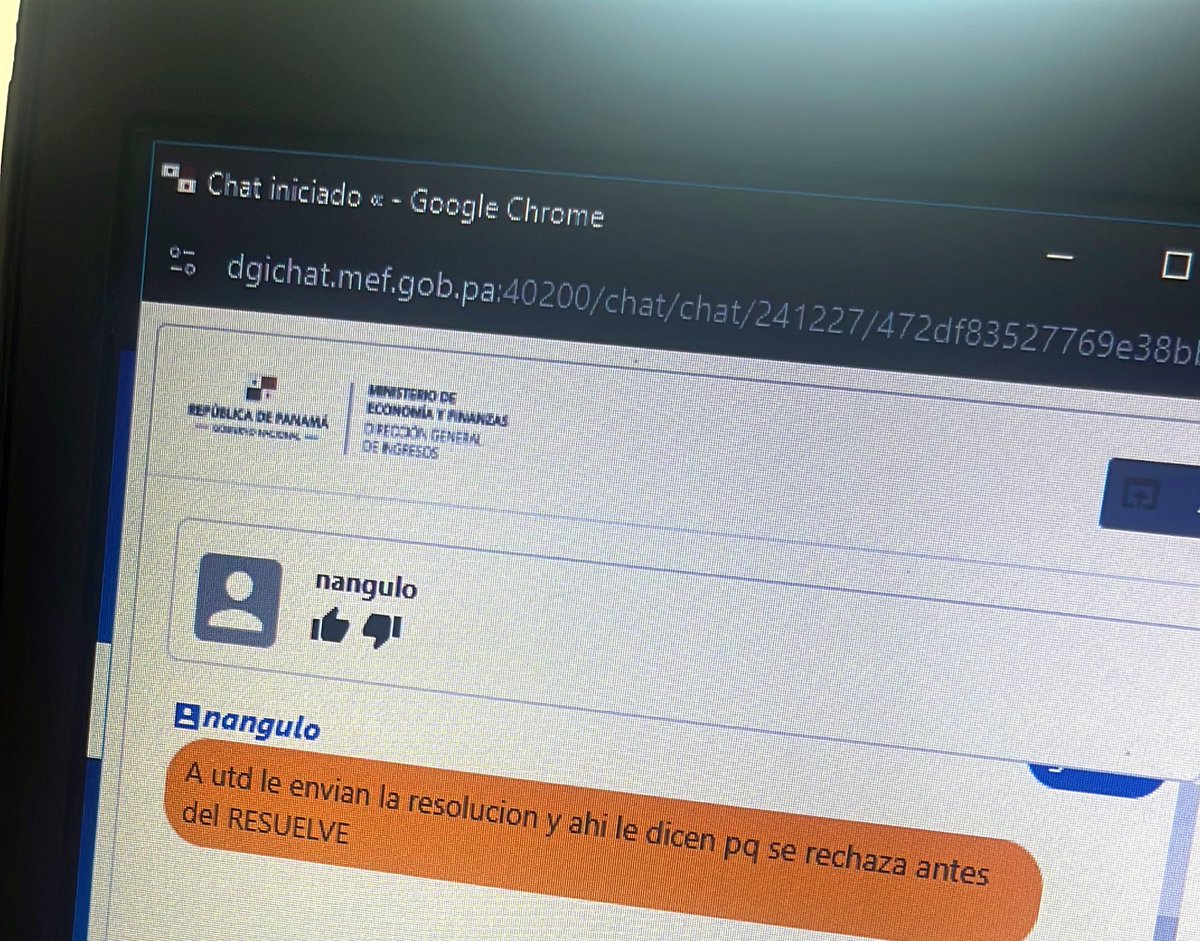 Miranda1771's tweet photo. @DGIpma vaya colaboradores !!!

Usuario: nangulo 

Para que trabajas en el gobierno? 

Si no sabes escribir y no sepas dar respuestas y tras de eso cierras el chat con semejante grosería 🙂!!!

@Mayer @tvnnoticias @TReporta https://t.co/lKaOBiYnAx