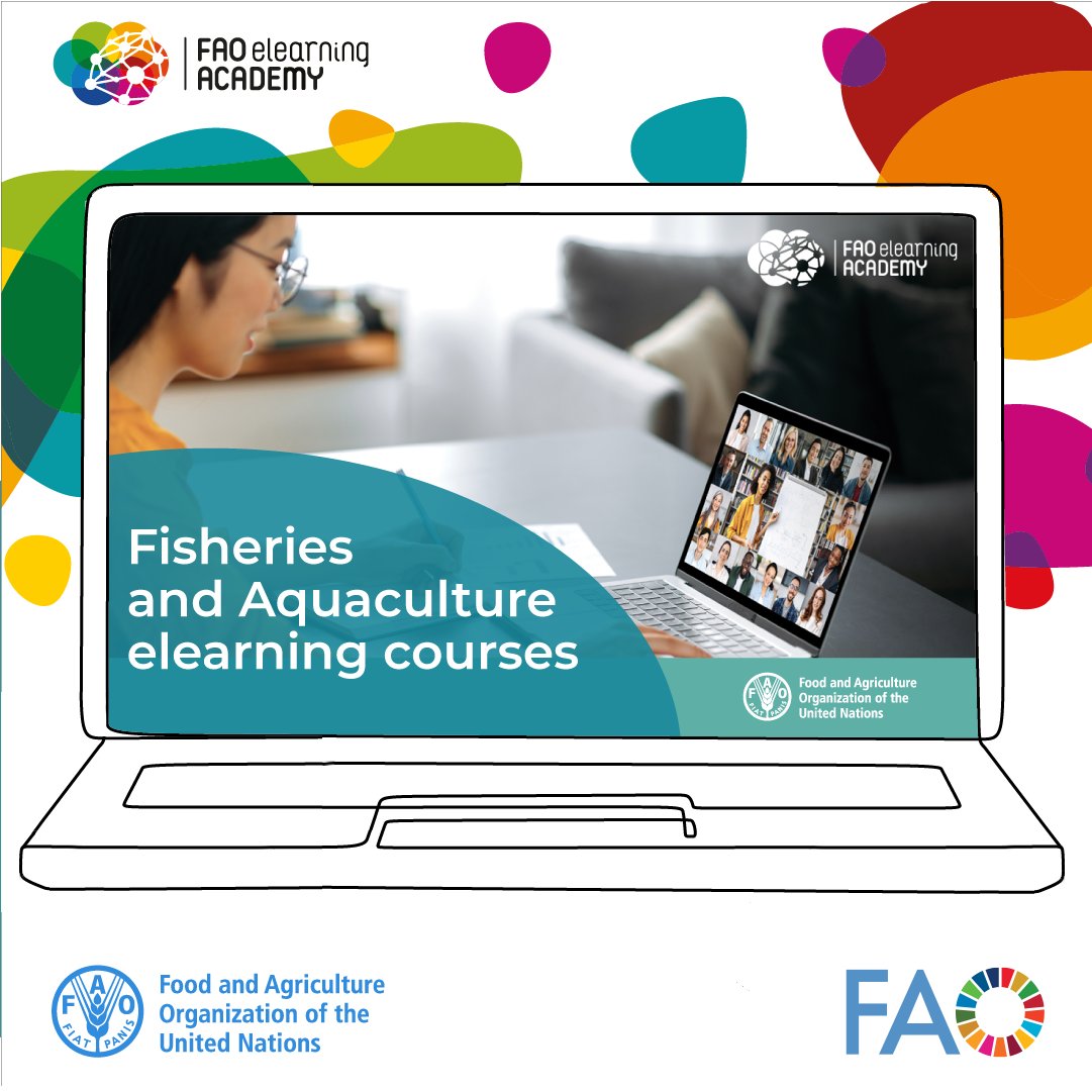 Did you know @FAOFish offers free e-learning courses to boost knowledge &amp; operations in #fisheries &amp; #aquaculture? 

From data collection to fish loss, spatial planning, biosecurity, &amp; more—learn to make the sector sustainable &amp; equitable 👉 buff.ly/40OHBvX