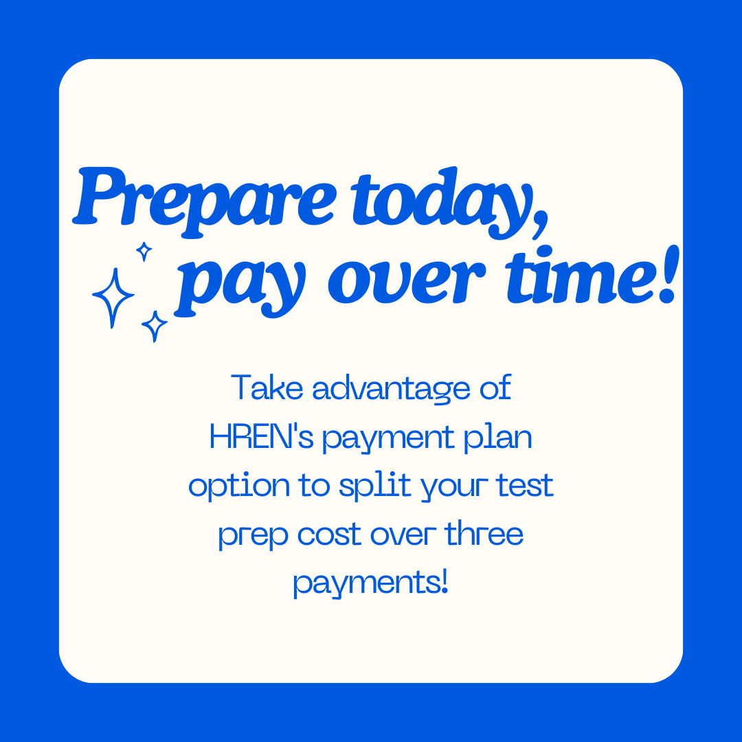 education_hr's tweet photo. Prepare today and pay over time!

Take advantage of HREN's payment plan option and split your test prep cost over three payments.

Sign up at the link for our February 18th test prep course: https://t.co/YUkA9hEvHx https://t.co/wIjw0O1WRI