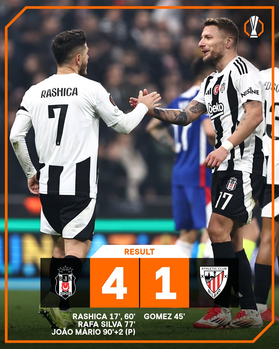 Beşiktaş put on a second-half show 🥵

#UEL