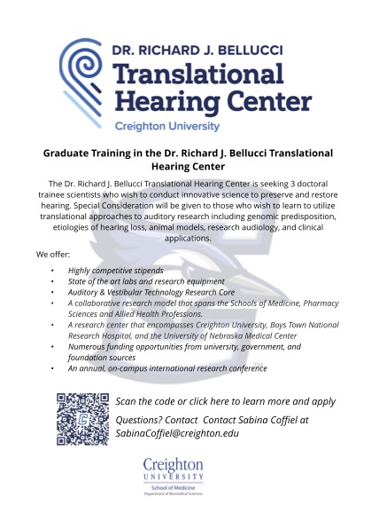 Dr. Richard Bellucci Translational Hearing Center tweet media