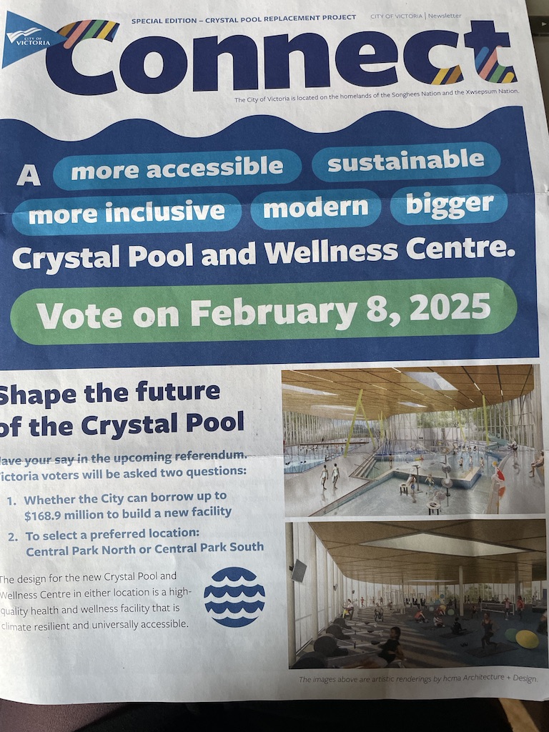 wdbowkett's tweet photo. Why's @CityOfVictoria sending out marketing materials not comprehensive data & objective info outlining the pros & cons of both options including accurate costs & risks? We have a huge Coms Dept but this biased ad arrived yesterday. #CrystalPool #yyj
https://t.co/KoxCM6eaEv https://t.co/hQX4OyQ34L