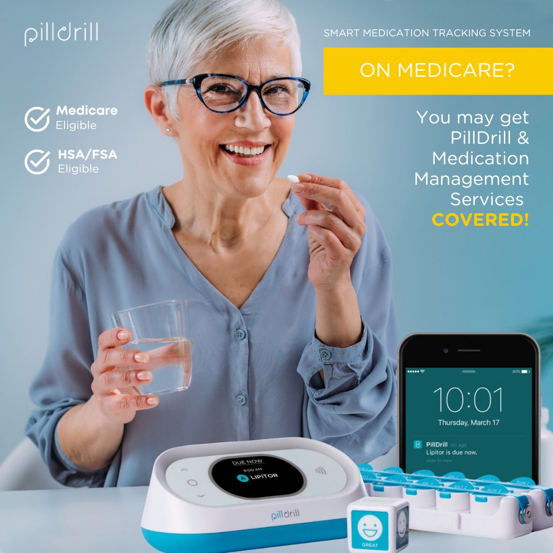PillDrill's tweet photo. Did you know? Remote Therapeutic Monitoring (RTM) can help you stay on top of your health and may even be covered by Medicare! 🩺✨

🎉 See if you are eligible on our website at https://t.co/mafh7y82FV.

#RTM #Medicare #Aging #Caregiving #SeniorHealth #Homecare https://t.co/GDaBN3E7Iq