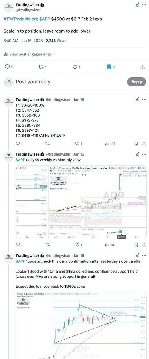 afortunetrading's tweet image. #managing existing trades today and took entry on 2 positions 

Market making new ATHs #SPX $SPX 
$NDX still looks good for potential ATHs 

$APP $META $NFLX $CAVA $GS paying good after waiting for days/weeks in position 

#tradingwiser #community #dont #miss #opportunities