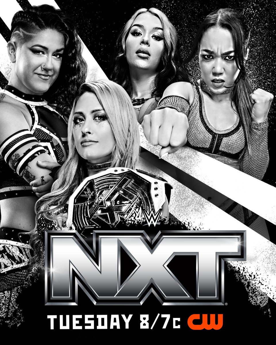 NEXT WEEK on #WWENXT 

🏆 <a href="/TheTrinity_Fatu/">Trinity</a> &amp; <a href="/BiancaBelairWWE/">Bianca Belair</a> defend the WWE Women's Tag Team Championship against <a href="/JakaraWWE/">x</a> &amp; <a href="/lashlegendwwe/">Lash Legend</a> 

👊 <a href="/itsBayleyWWE/">Bayley</a> teams up with <a href="/giulia0221g/">GIULIA ＝ ジュリア</a> to take on @CoraJadeWWE &amp; <a href="/roxanne_wwe/">roxanne</a> 

📍 ATLANTA
🎟️ ms.spr.ly/6014UKoco