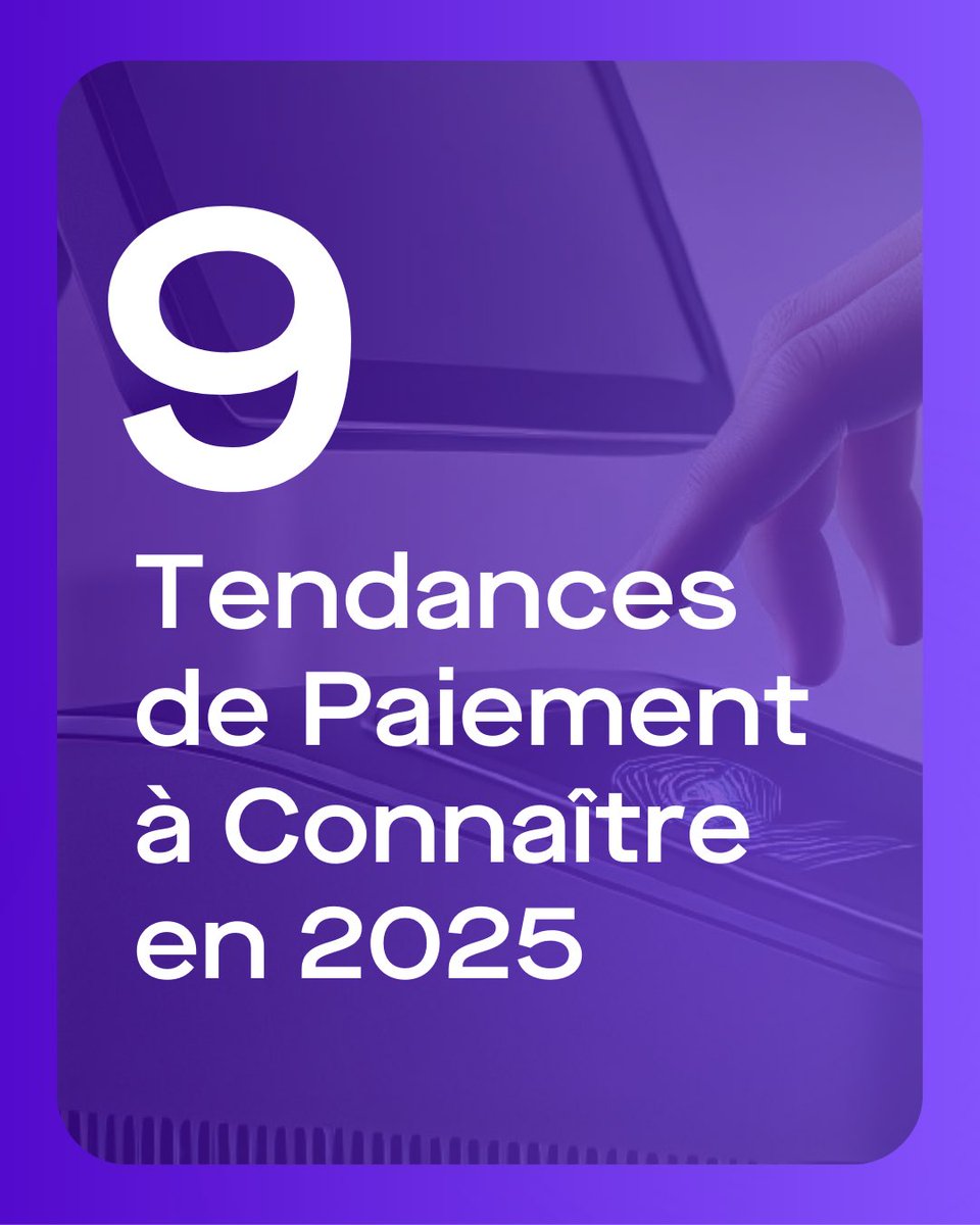 9 tendances de paiement à connaître en 2025

1️⃣ Paiements par QR code
2️⃣ Portefeuilles numériques
3️⃣ Paiements par biométrie
4️⃣ Paiements vocaux
5️⃣ BNPL en plein essor
6️⃣ Open Banking
7️⃣ Payer en Cryptomonnaies
8️⃣ Paiements sans contact plus rapide
9️⃣ L’IA au service du paiement