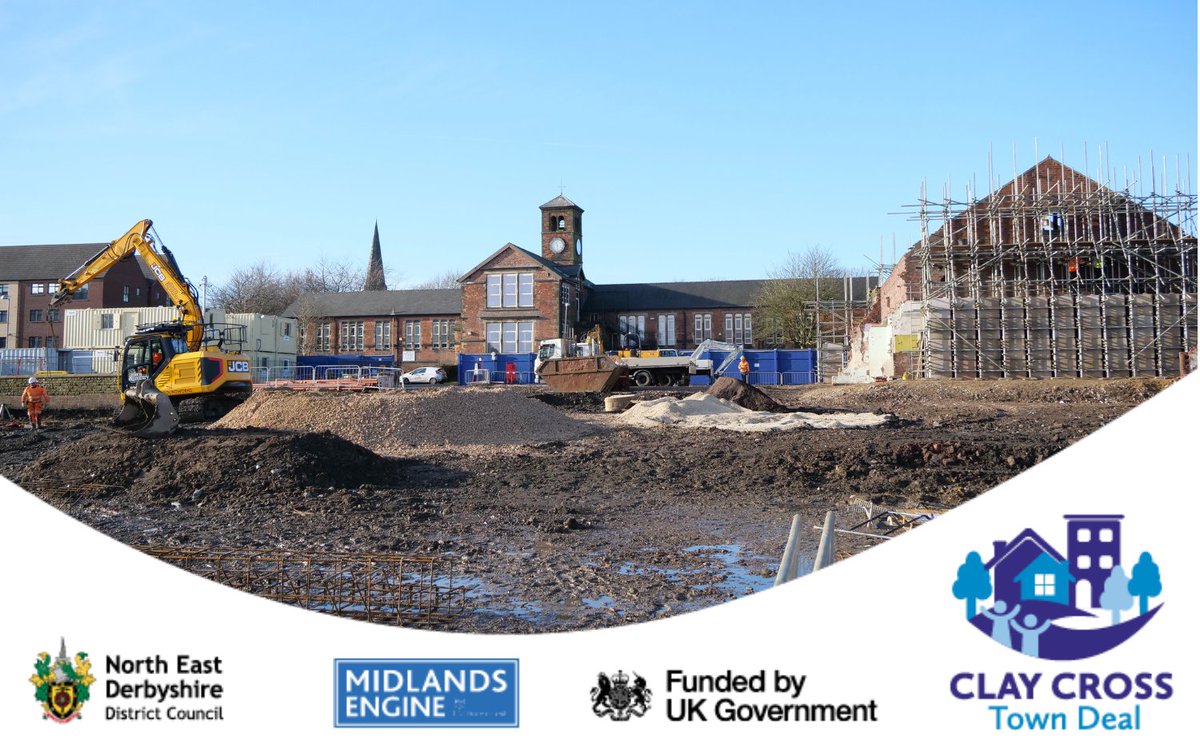 ClayCrossTD's tweet photo. Piling works will commence soon on Baileys Square, week commencing 10 February, so some noise disruption is to be expected whilst works are carried out but we aim to minimise disruption.

Learn more about the works in the full article -> https://t.co/lEwhG3TzEK https://t.co/AVTtKPhINK
