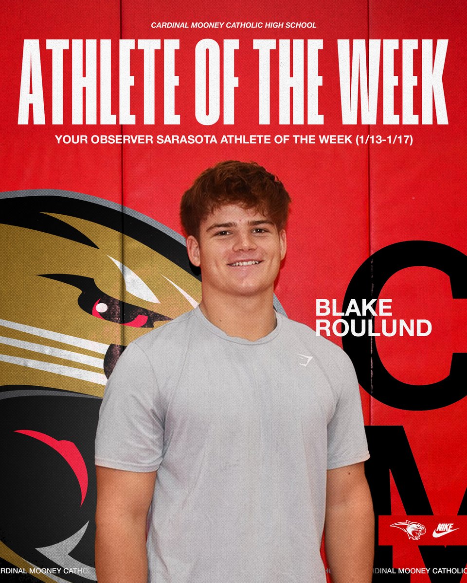 Cardinal Mooney Football (@mooney_fb) on Twitter photo Congrats '26 LB <a href="/roulund_blake/">Blake Roulund</a> on your <a href="/ObserverGroup/">Your Observer</a> Sarasota Athlete of the Week selection 🎉
Full Article 👇
yourobserver.com/news/2025/jan/… Congrats '26 LB <a href="/roulund_blake/">Blake Roulund</a> on your <a href="/ObserverGroup/">Your Observer</a> Sarasota Athlete of the Week selection 🎉
Full Article 👇
yourobserver.com/news/2025/jan/…