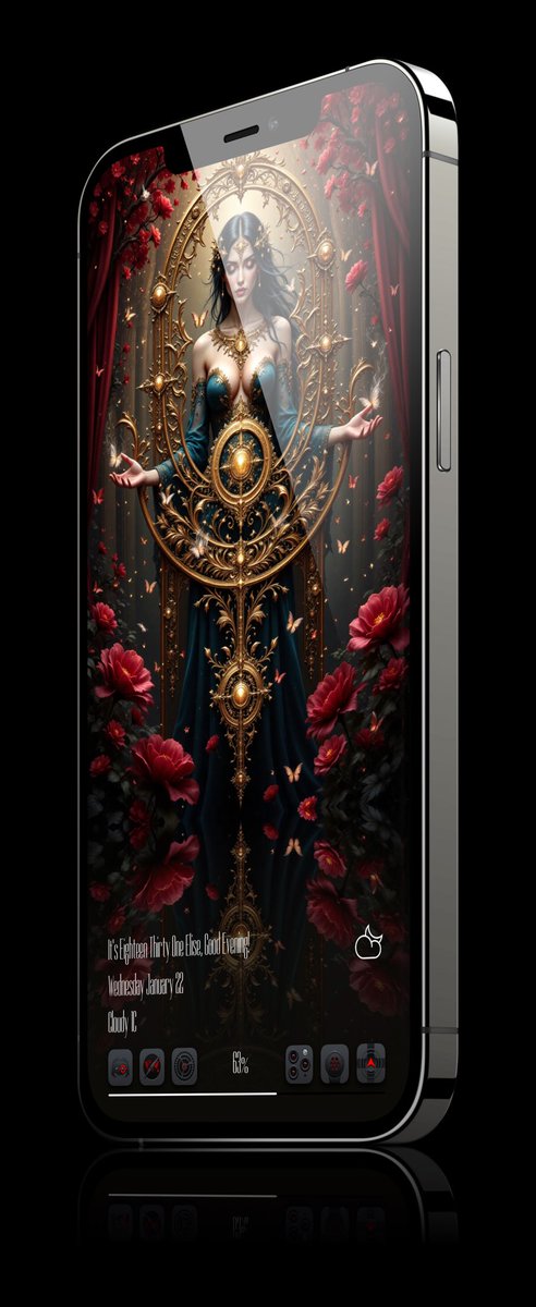 EliseMihael's tweet image. Power and beauty…🌹🙌🏻👸🏻
Icons: DJAndres
Mock-up: @screenshot_pro 
Wallpapers and widgets: me
#jailbreak #iOS16 #Dopamine #AIart