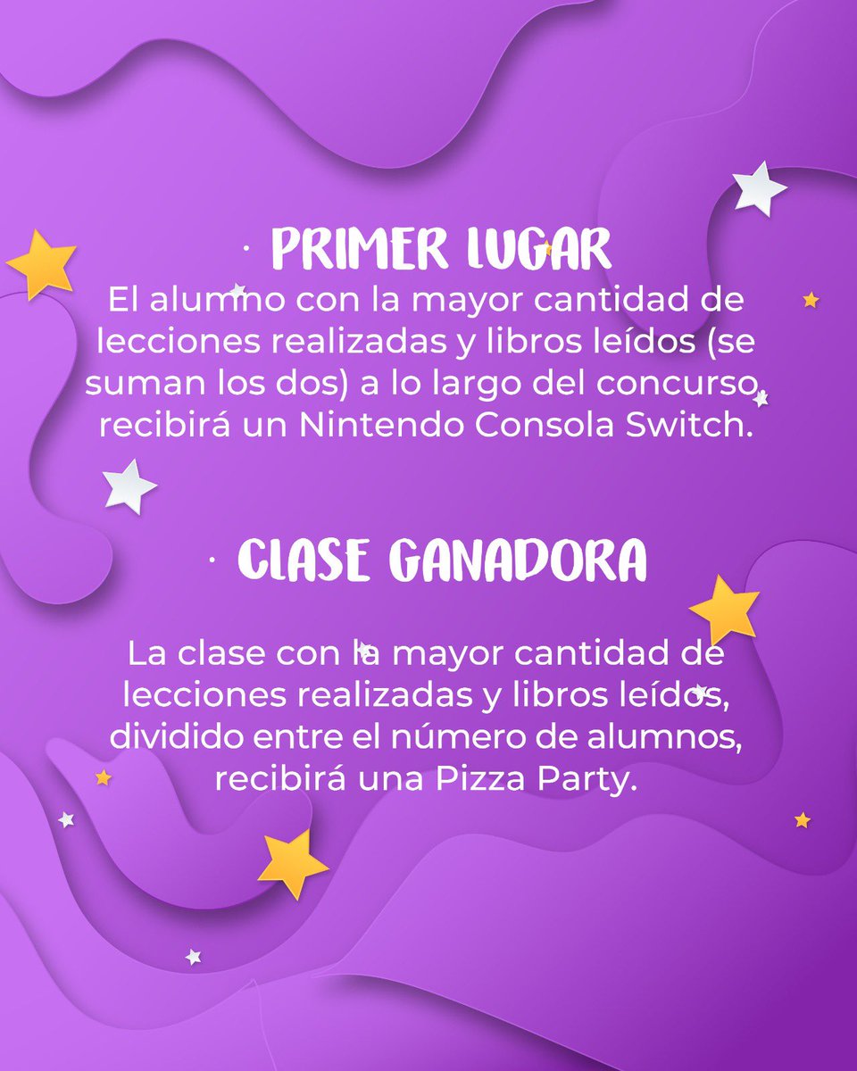 QUIPUSTECH's tweet photo. ¡Premios increíbles te esperan en nuestro concurso de lectura! 🏆

¡Inscríbete a tu colegio ahora y participa por estos fantásticos premios! 
▶️ info@quipus.mx

#concurso #ingles #premios #colegio #mexico #escuela #profesor https://t.co/b0TKAliVuG