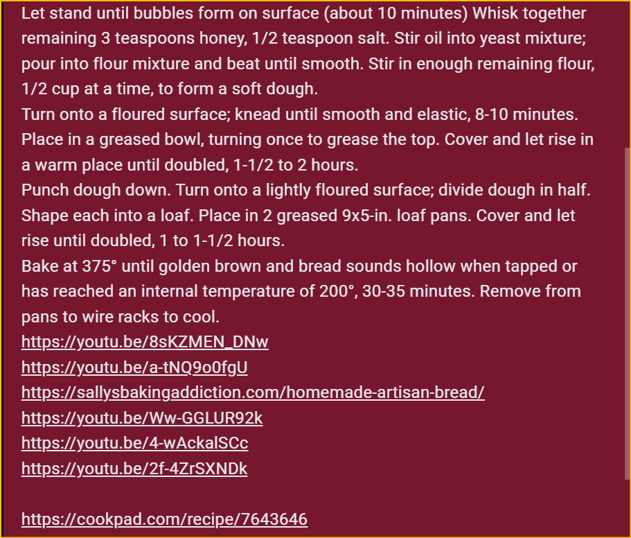 Bill_Owen's tweet image. youtu.be/2f-4ZrSXNDk
cookpad.com/jp/recipes/216…
youtu.be/8sKZMEN_DNw
No knead bread is easy and tastes the best. The hardest part is the waiting and the planning. So worth it though! 
#mybread