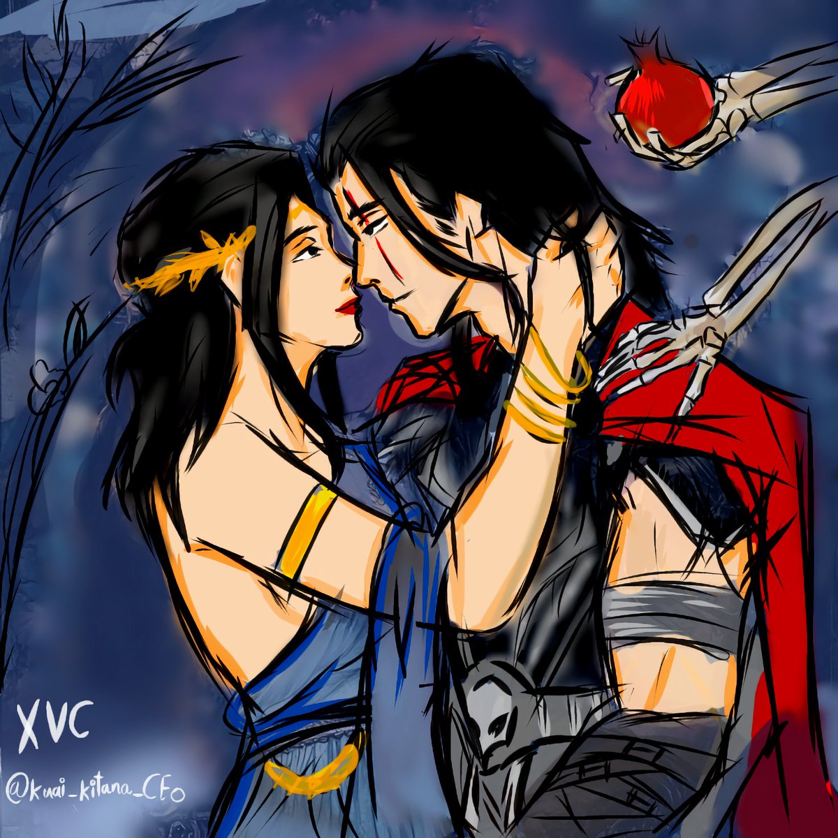 Finally finished it
Hades x persephone au :3
(revenant kuai and normal kuai)
#kuaitana #hadesxpersphone #hades #persphone