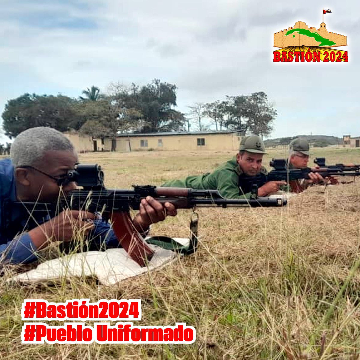 Cadena Agramonte (@cadenagramonte) on Twitter photo 📢🇨🇺Aquí no se rinde nadie COMPAY !, el Ejercicio #Bastión2024 muestra al mundo la disposición combativa del #PuebloUniformado para defender la Patria ante cualquier agresión enemiga.
➡️🇨🇺¡No quepa duda! 🙋🏽¡Hasta la Victoria Siempre! #CubaVencerá #PorCamagüeyTodo
<a href="/MinfarC/">Minfar_Cuba</a> 📢🇨🇺Aquí no se rinde nadie COMPAY !, el Ejercicio #Bastión2024 muestra al mundo la disposición combativa del #PuebloUniformado para defender la Patria ante cualquier agresión enemiga.
➡️🇨🇺¡No quepa duda! 🙋🏽¡Hasta la Victoria Siempre! #CubaVencerá #PorCamagüeyTodo
<a href="/MinfarC/">Minfar_Cuba</a>