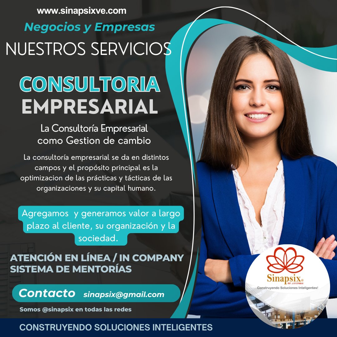 sinapsix's tweet photo. Agenda una cita con nosotros, nuestra consultoría es totalmente practica y aunado a nuestra experiencia, te brindamos el mejor servicio. #Maracay Atencion vía remota. https://t.co/VJrAlC7GeX