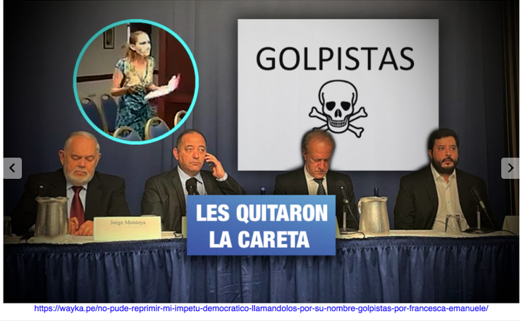 parislima's tweet photo. .@disalch en 2021 #PREMONITORIO ::: Dar el salto inmediato a un “#golpe_restaurador” ante una posible amenaza de parte del Ejecutivo no parece necesariamente responsable. Menos cuando se tiene el oído de buena parte de la #élite_empresarial del país...
https://t.co/8lNEOwrLkY https://t.co/oUfT1YVEMm