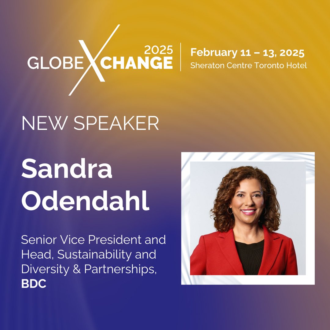 GLOBE (@globe_series) on Twitter photo 📢 New speakers announced! Welcome to #GLOBExCHANGE 2025:
· Dana Krechowicz, Director, Sustainable Finance, <a href="/globalriskfs/">Global Risk Institute</a>
· Geoffrey Macdonald, Chief Financial Officer, <a href="/IKEACanada/">IKEA Canada</a>
· Sandra Odendahl, Senior Vice President and Head, Sustainability and Diversity & Partnerships, 📢 New speakers announced! Welcome to #GLOBExCHANGE 2025:
· Dana Krechowicz, Director, Sustainable Finance, <a href="/globalriskfs/">Global Risk Institute</a>
· Geoffrey Macdonald, Chief Financial Officer, <a href="/IKEACanada/">IKEA Canada</a>
· Sandra Odendahl, Senior Vice President and Head, Sustainability and Diversity & Partnerships,