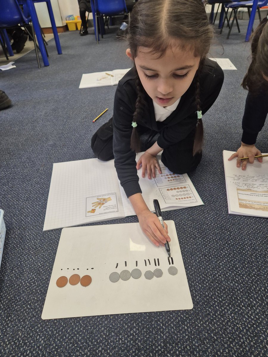 We have been exploring money this week in maths. Today we were counting in pence! I was blown away by the quick learning and #confidence. We even applied our place value knowledge to make counting easier by grouping the tens and ones. <a href="/AbbeyMead_Maths/">Abbey Mead Maths</a> <a href="/AbbeyMead_TMET/">Abbey Mead Primary Academy</a>
