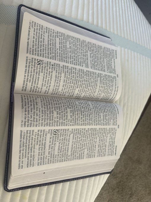 A past friend of mine told me in times of struggle or stress she’d randomly flip open the Bible and what