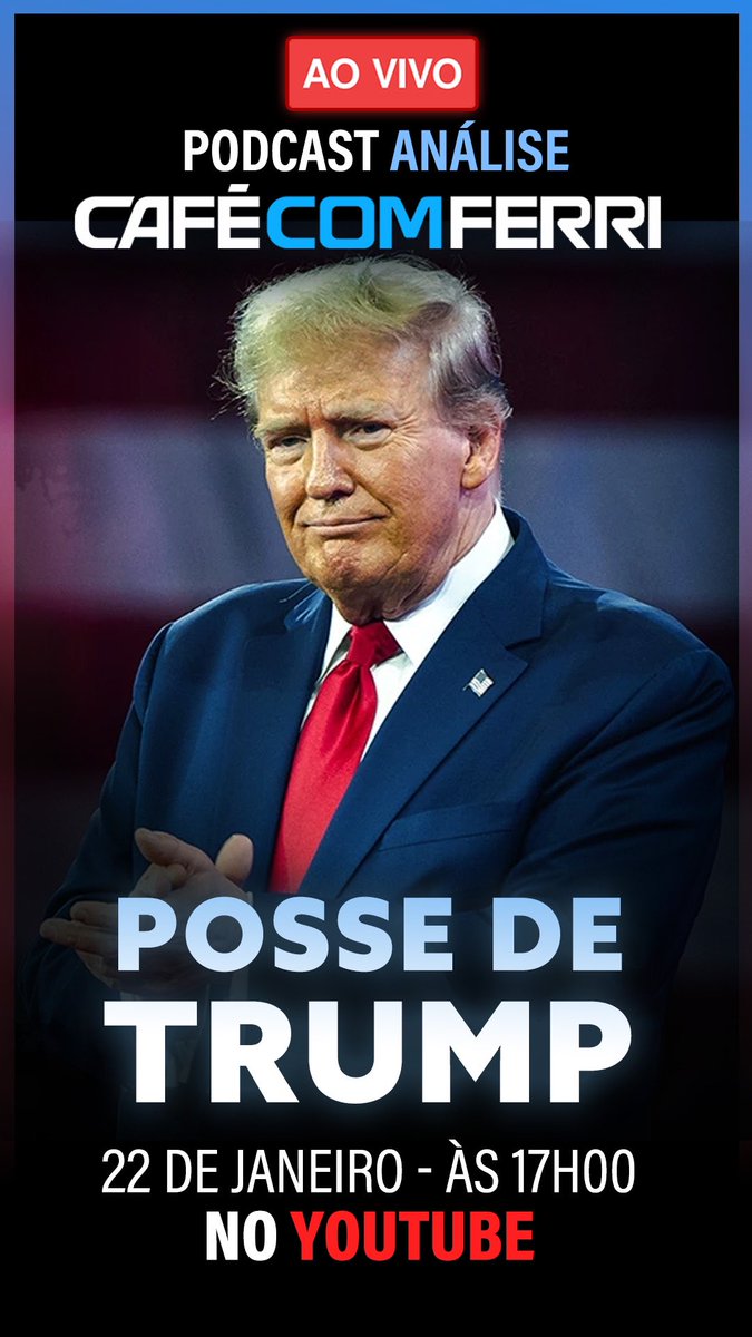 ferripodcast's tweet photo. 🚨 LIVE EXTRAORDINÁRIA HOJE 🚨

Tema: Posse de Trump

🎙️ Link para assistir: https://t.co/Y3gT9EcQEu https://t.co/8FvkSxsqR0