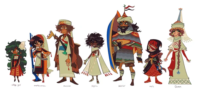 swana inspired fantasy characters 