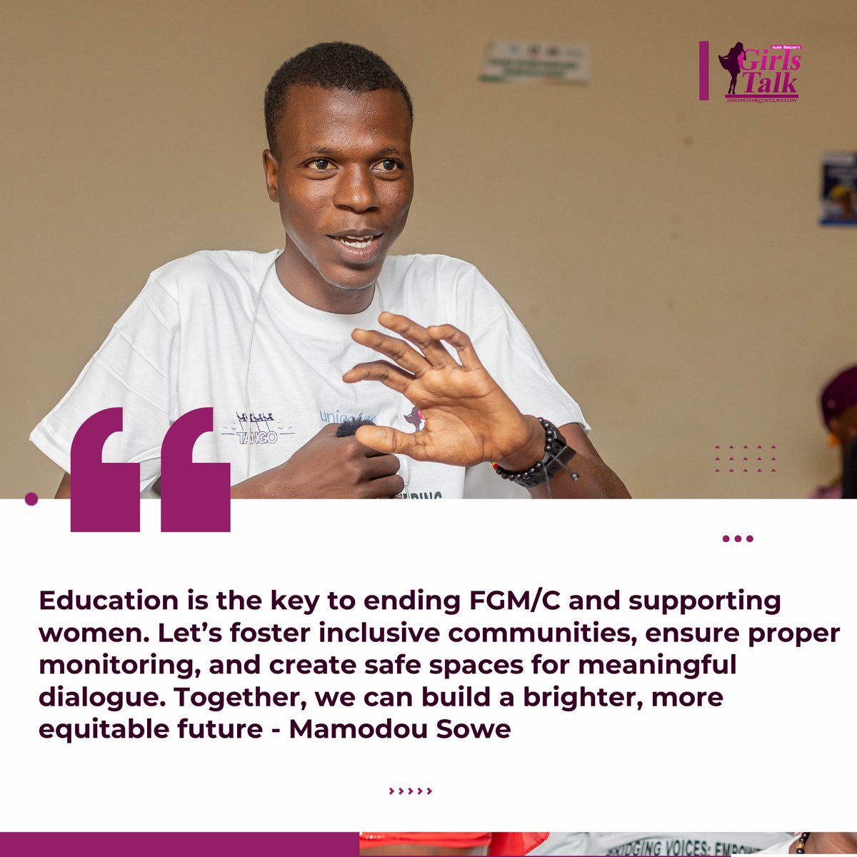 No tradition should ever stand above a girl's health and dignity. Let's unite to end FGM/C, because every girl deserves a life free from harm.

#StopFGM #GirlsEmpowerment #EndFGM220