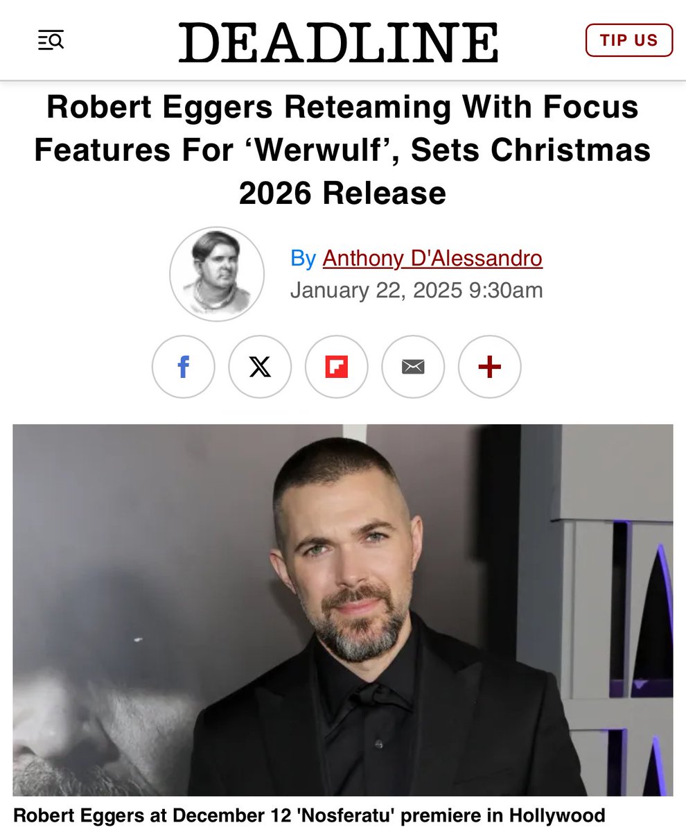 FocusFeatures's tweet image. WERWULF. Robert Eggers. Christmas 2026.