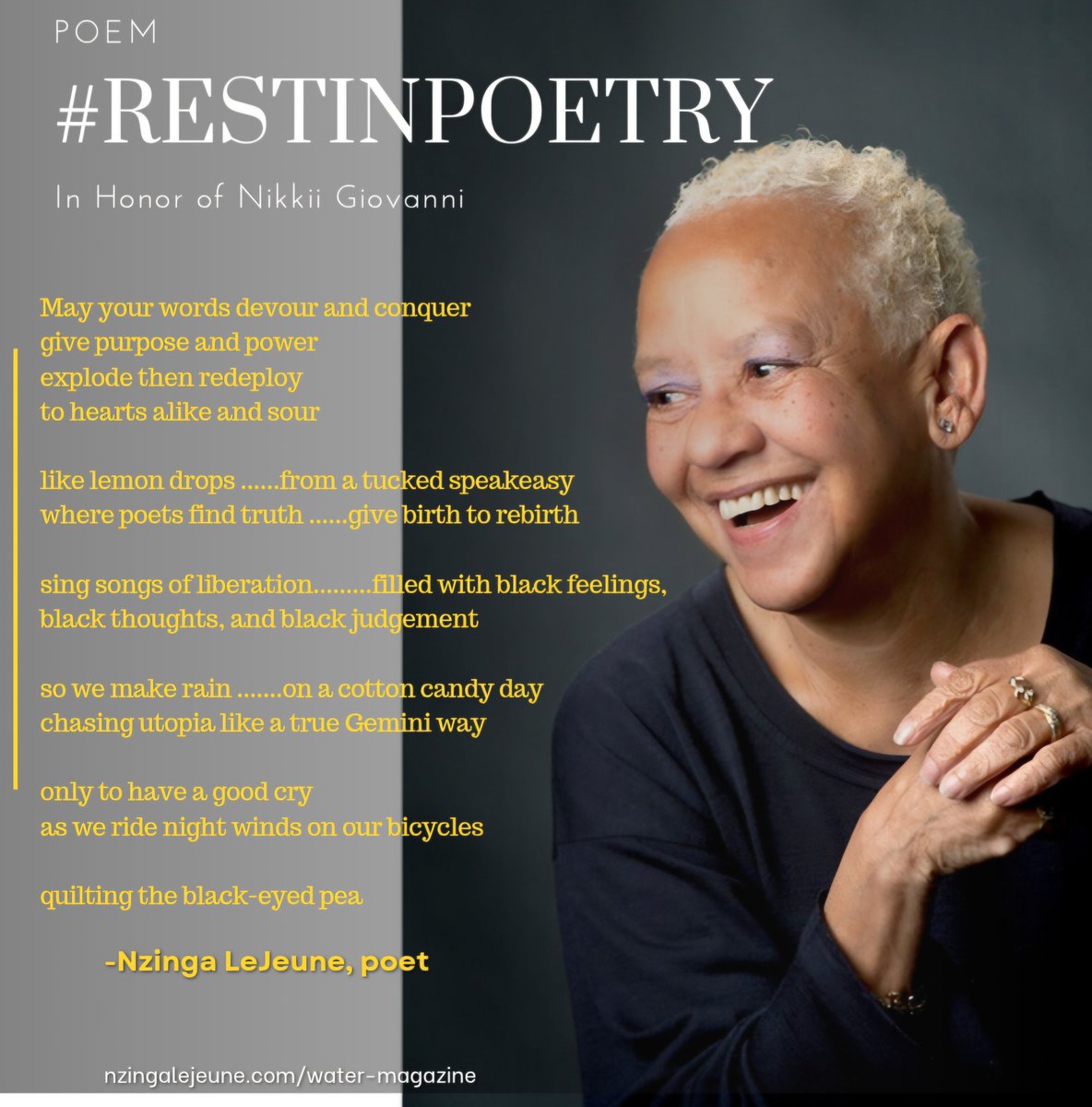 nzingalejeune's tweet photo. ❄️ POETRY CIRCLE! Next Saturday Feb 1st 3-5pm at KAN BOOKS.
Issue 5...Water!! MAGAZINE
Visit Eventbrite link to reserve your spot.
#RestinPoetry #Detroit #NikkiGiovanni #Poetry #Detroit #NationalBlackPoetryDay
Visit link
https://t.co/HzRB1JiiNB https://t.co/maHc0n56Q6