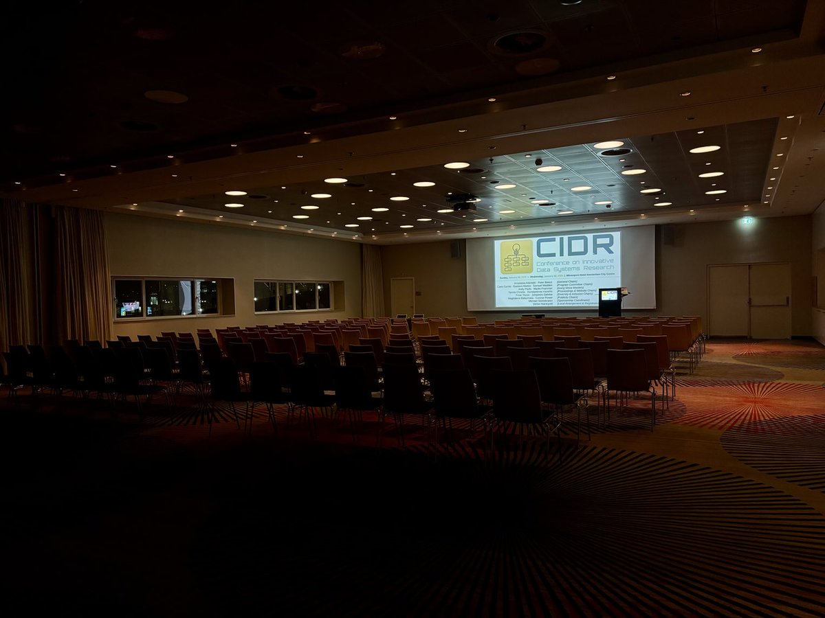 peterabcz's tweet image. CIDR2025 is a wrap. 

Loved the talks &amp;amp; audience questions, Gong Show, @duckdb reception..⁦

@TheOfficialACM⁩ pres Yannis Ioannidis talked on open science. 

Proceedings are in ACM DL &amp;amp; VLDB (see cidrdb.org).

🙏 all in+outside @cwi_da⁩ who helped organize!!