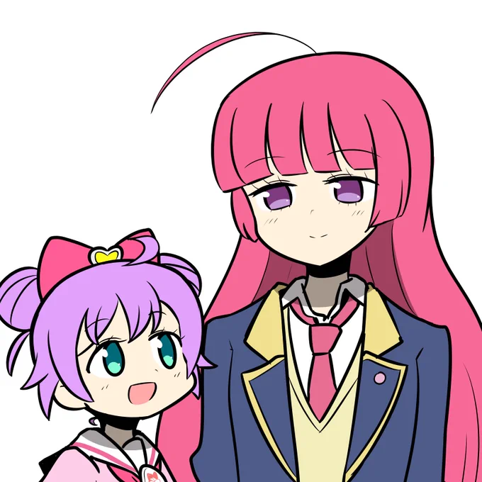 その身長差にニコニコしているよ俺は 