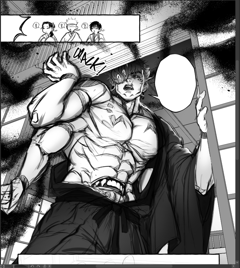 xSlitThroatx's tweet photo. WIP • Yakuza JJK • Sukuna is in a bad mood -`д´-💢 https://t.co/VYJzjSERwk