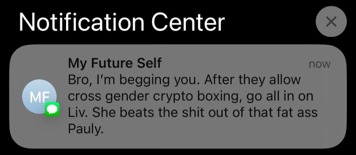 My Future Self tweet media