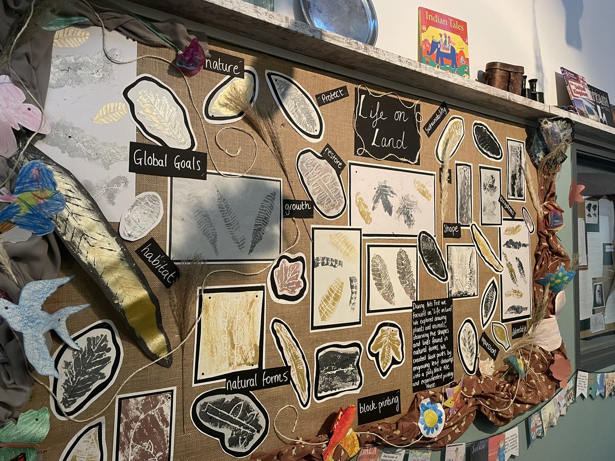 artworksedu's tweet photo. Absolutely loved showcasing all the amazing arts fest work @NewbyPrimary  these are ‘Life on Land’ and ‘Life Below Water’ More artwork on the Global Goals coming next week! https://t.co/KaArNJGYPc