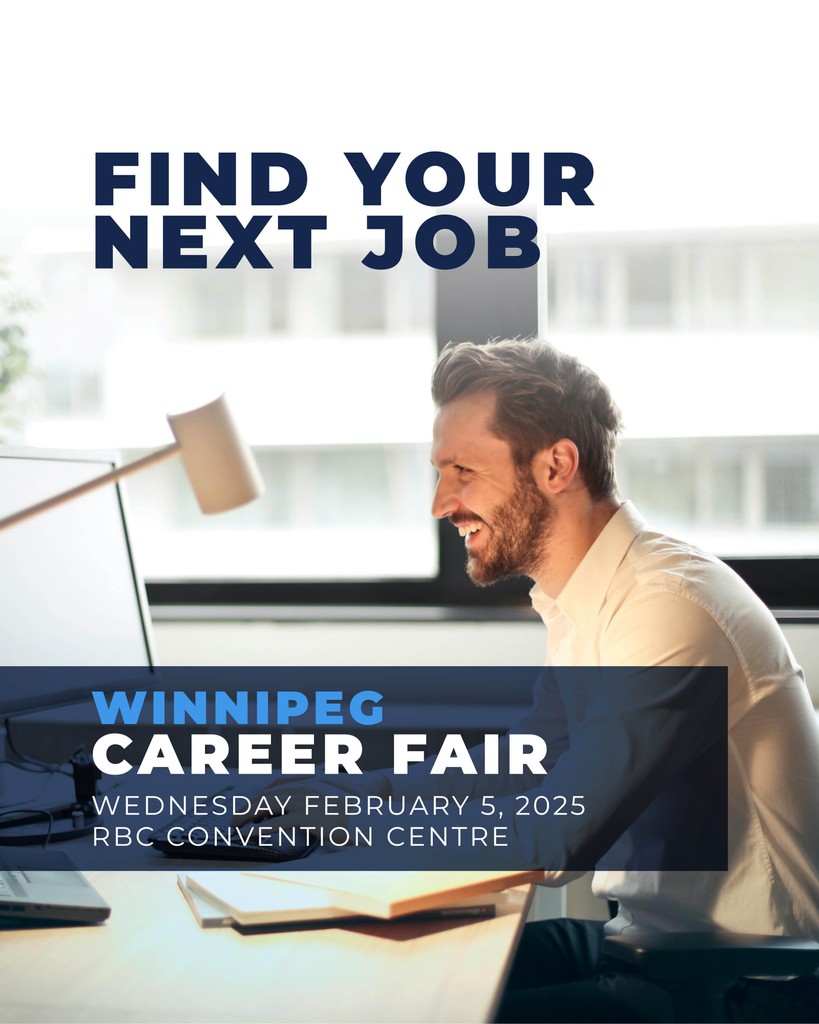Have you registered for our job fair in Winnipeg? The Career Fair Canada event is just around the corner. 
Where: RBC Convention Centre
When: February 5, 2025
Your new career awaits!

Sign up at eventbrite.ca/e/winnipeg-car…