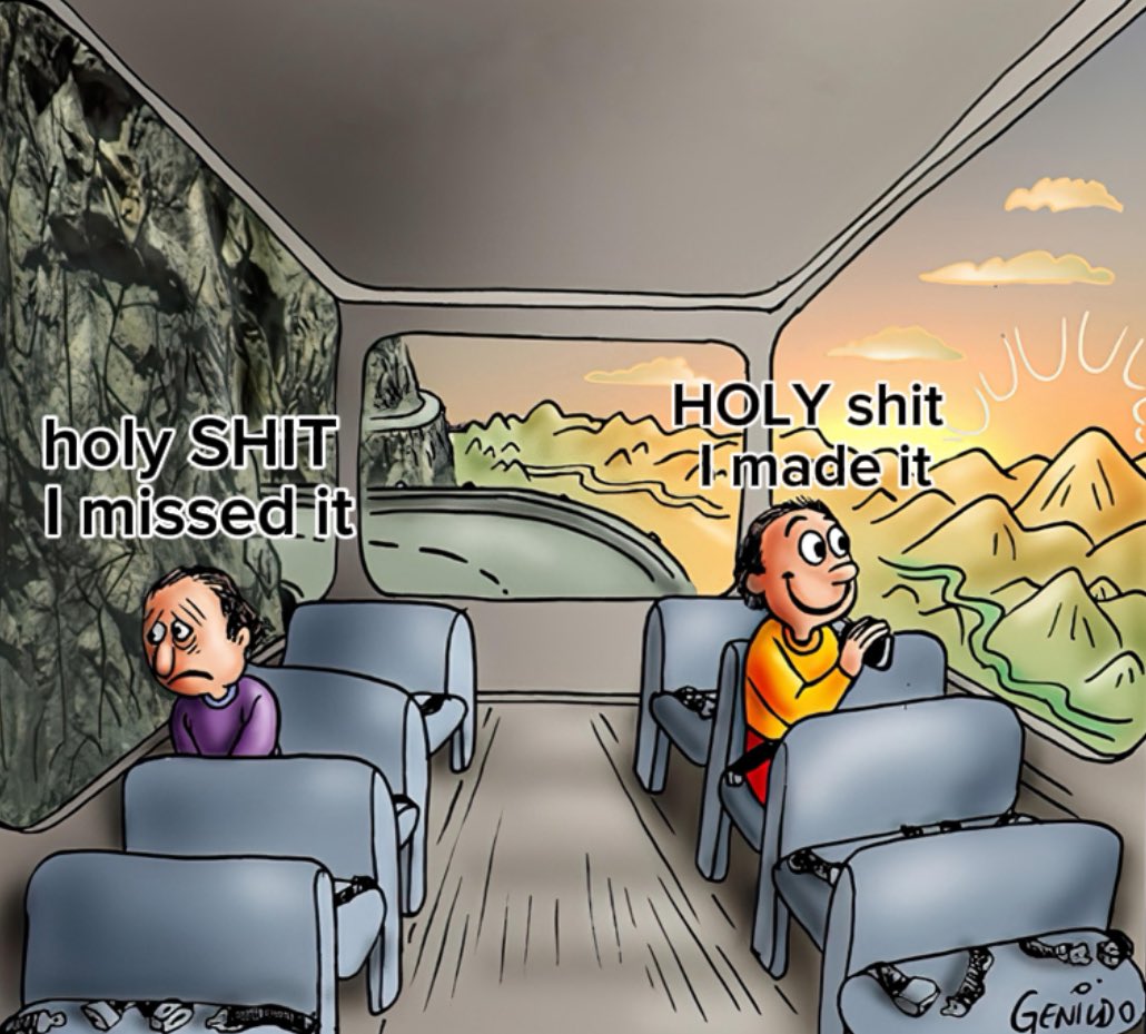 C0_PR0_X's tweet photo. 100k Holy Shit Memetic Contest

Post your favorite holyshit moment / reaction / thought in the form of a meme to win prizes

Steps to Enter ⤵️

*Like + Retweet this post
*Follow @holyshit_crypto 
*Follow @holyshitai 
*Drop wallet address in comments
*Include #holyshitmoments on your post

In observance of the recursive cycle we will have 3 winners taking home 33k #HOLYSHIT

P.S. (The more you engage with other people’s content in meaningful ways, the better your chances, I have devised an engagement scoreboard to ensure fairness to all community members)

CONTEST WILL RUN FOR 24 HOURS, HERE ARE SOME MEMETIC EXAMPLES 🖤🖤🖤