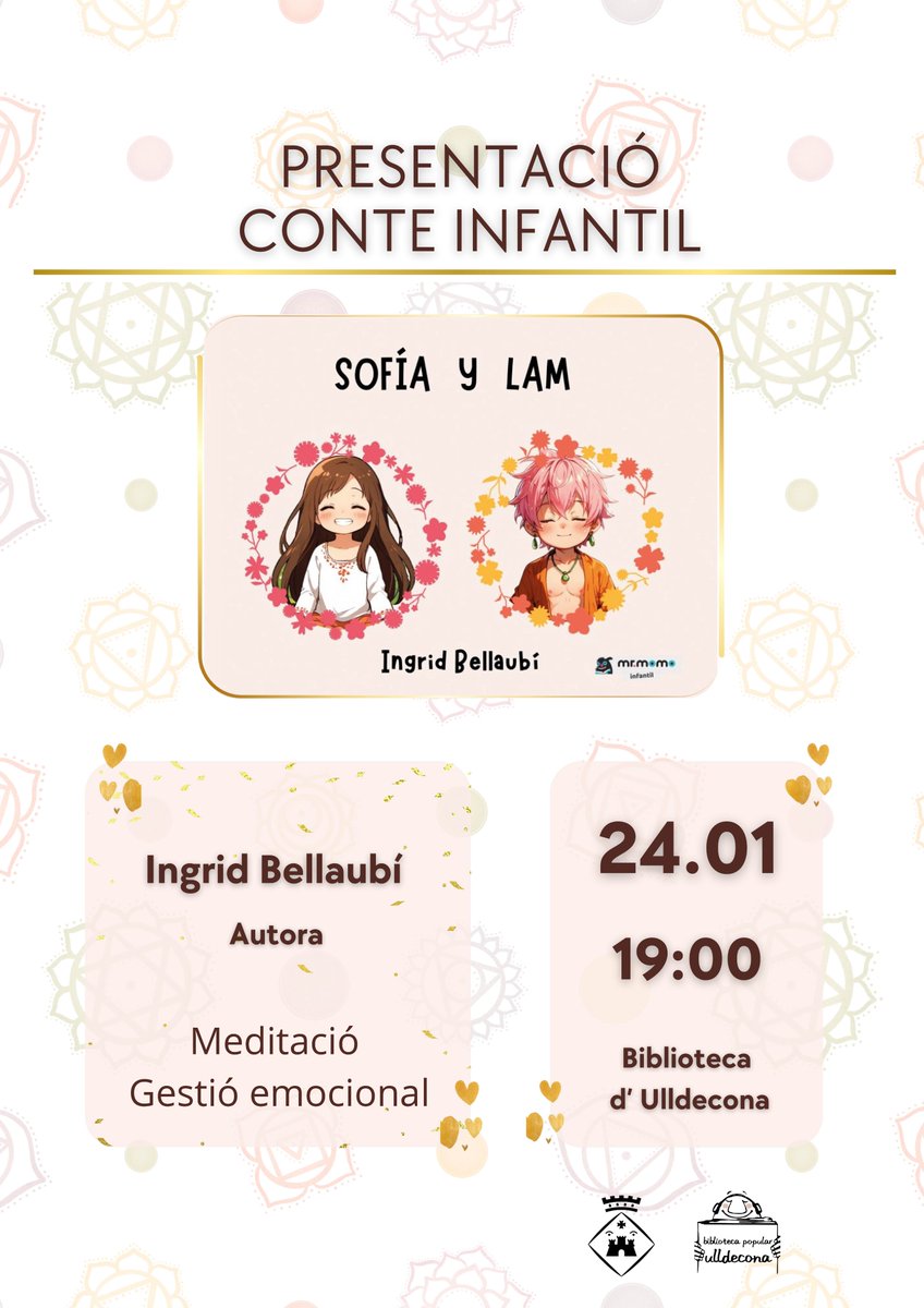 Presentació del conte infantil sobre meditació i gestió emocional de <a href="/bellaubina/">Ingrid Bellaubí</a> #bibulldecona #quèfemabibulldecona #bibliotequesEbre #bibliotequescat