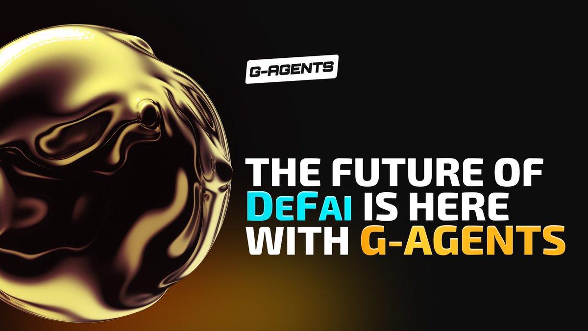 💡 The Future of DeFAi is Here with G-Agent!

We’re merging AI innovation with DeFi power to reshape Web3 gaming &amp; engagement. Here’s why G-Agent is set to lead the DeFAi revolution:

🔘 AI Economy Manager for sustainable tokenomics

🔘 AI Agent Player for smarter, automated