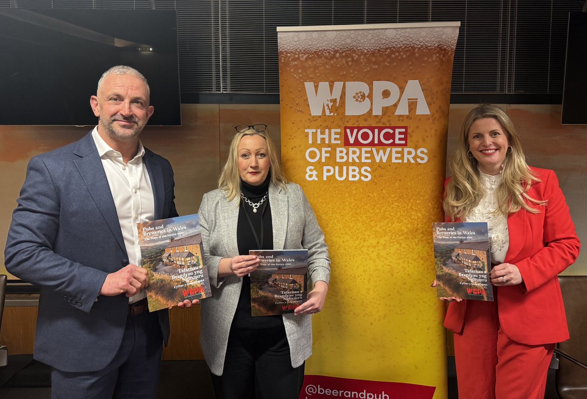 beerandpub's tweet photo. 🏴󠁧󠁢󠁷󠁬󠁳󠁿We've been in the @SeneddWales today to launch our inaugural The State of the Nation 2025 report.

Welsh beer and pubs contribute more than £1.5 billion to the economy and support more than 68,000 jobs, but rates, taxes, and EPR fees all undermine its potential.

A big thank you to @RebeccaEvansMS and @SKurtzCWSP amongst many others, for joining the WBPA's important conversation on how the Senedd can support Welsh brewers and pubs to ensure they remain the heart of their local communities and economies.

It was great to see so many of our fantastic members @brainsbrewery, @ABInBev_EU, @MolsonCoors, @punchpubs gather to discuss how we can unlock the potential of our sector and create even more jobs, boost the nation's economy, and drive growth and prosperity.