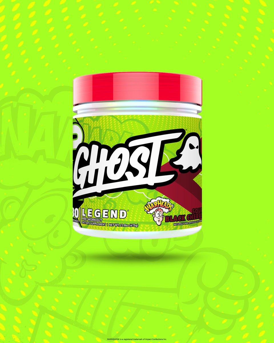 GhostLifestyle's tweet photo. Allow me to re-introduce myself...

GHOST LEGEND® x WARHEADS® "SOUR BLACK CHERRY" will be returning globally on the GHOST® App and Website on Wednesday, January 29th at 12PM CT / 6PM GMT / 12PM AEDT. https://t.co/m6jd9prrTp