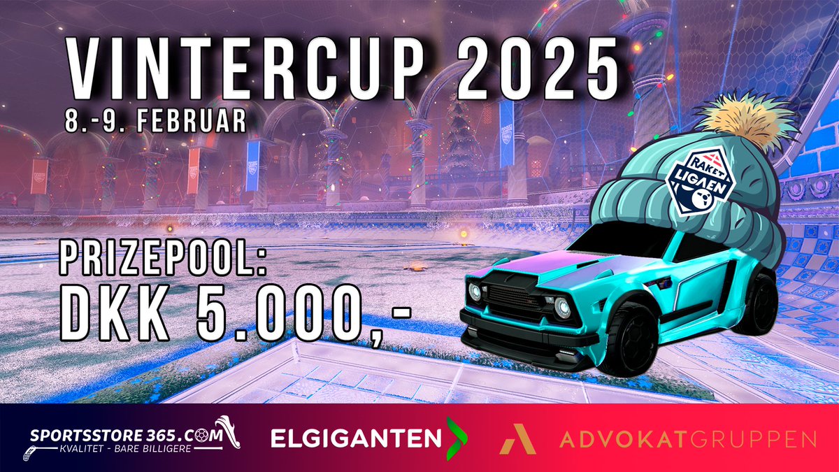 📢 TILMELDING TIL RAKETLIGAENS VINTERCUP 2025 ER NU ÅBEN!

Find 2 makkere og få meldt jer til!

Der er 5000 kr. på højkant, og det løber af stablen i weekenden d. 8-9. februar ❄️

Link til turnering: start.gg/tournament/rak…