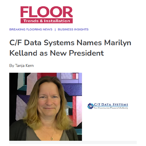 cfdata's tweet photo. 🚨 Breaking News! 🚨

We’re thrilled to announce that our very own Marilyn Kelland, newly promoted President of C/F Data Systems, has been featured in the latest issue of Flooring Trends &amp; Installation magazine! 🎉
https://t.co/PONe5My0Un https://t.co/XT6oJRFY3C