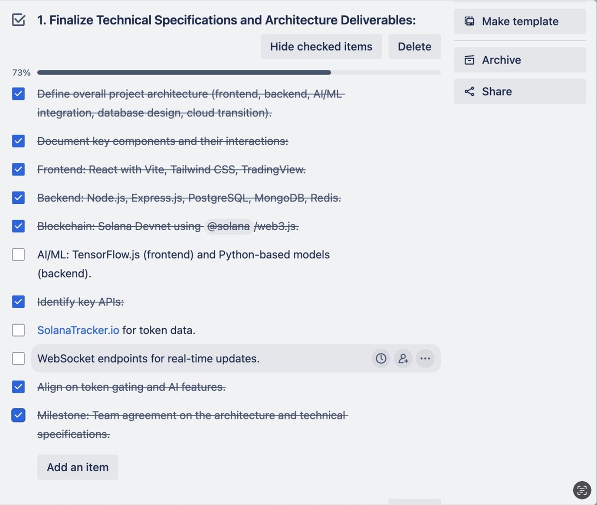 💎 Here is a weekly update on the technical specs and the deliverables for the coming days ahead. 

💎 Please let comment with questions and/or suggestions, as we would love the community's feedback!

#solana #BlockchainRevolution $sol #lowcaps #lowcapgems #defi #aicrypto