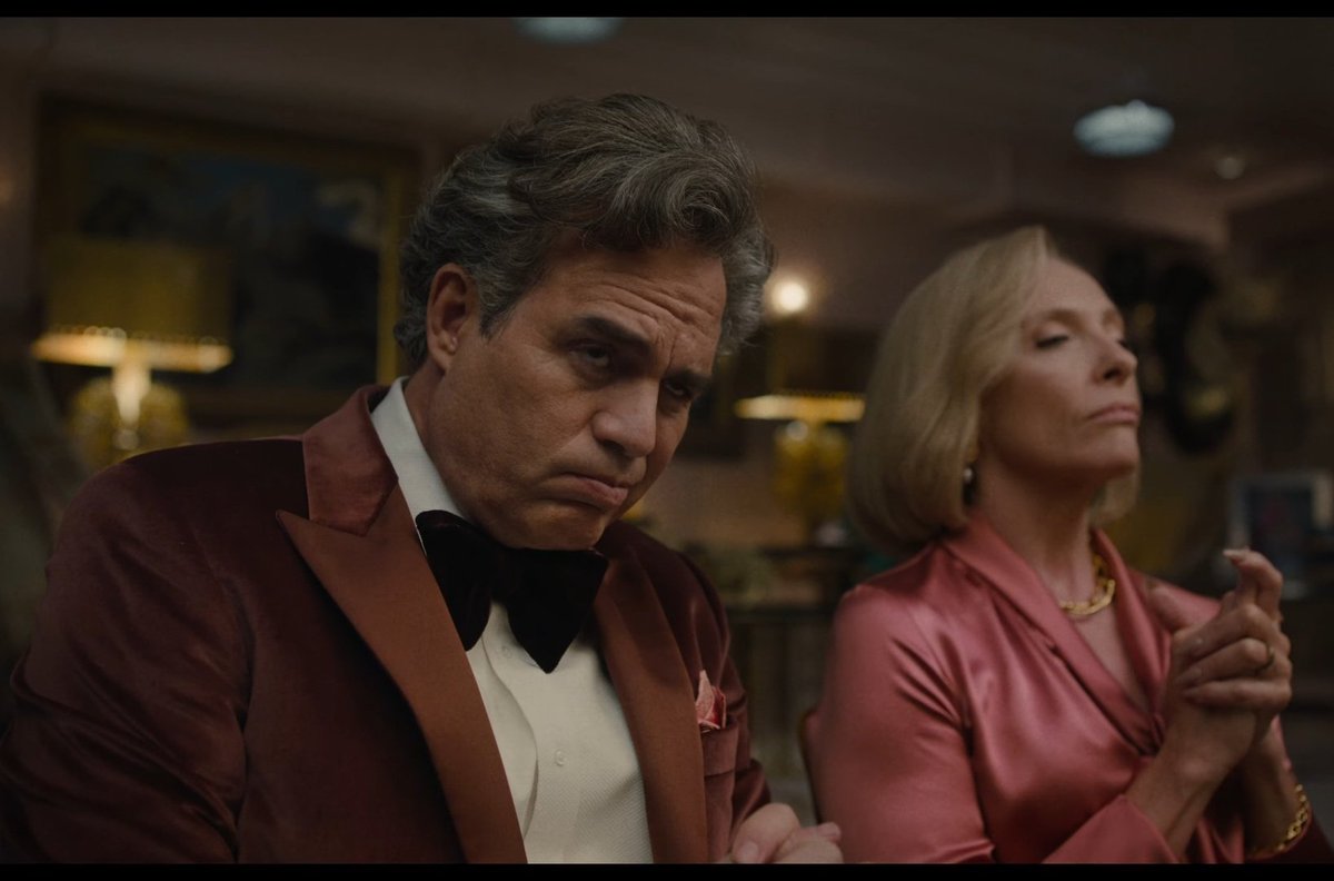 hourlyruffalo's tweet photo. Mark Ruffalo with his new haircut in the new trailer 'Mickey 17' https://t.co/mYk9M6Ze17
