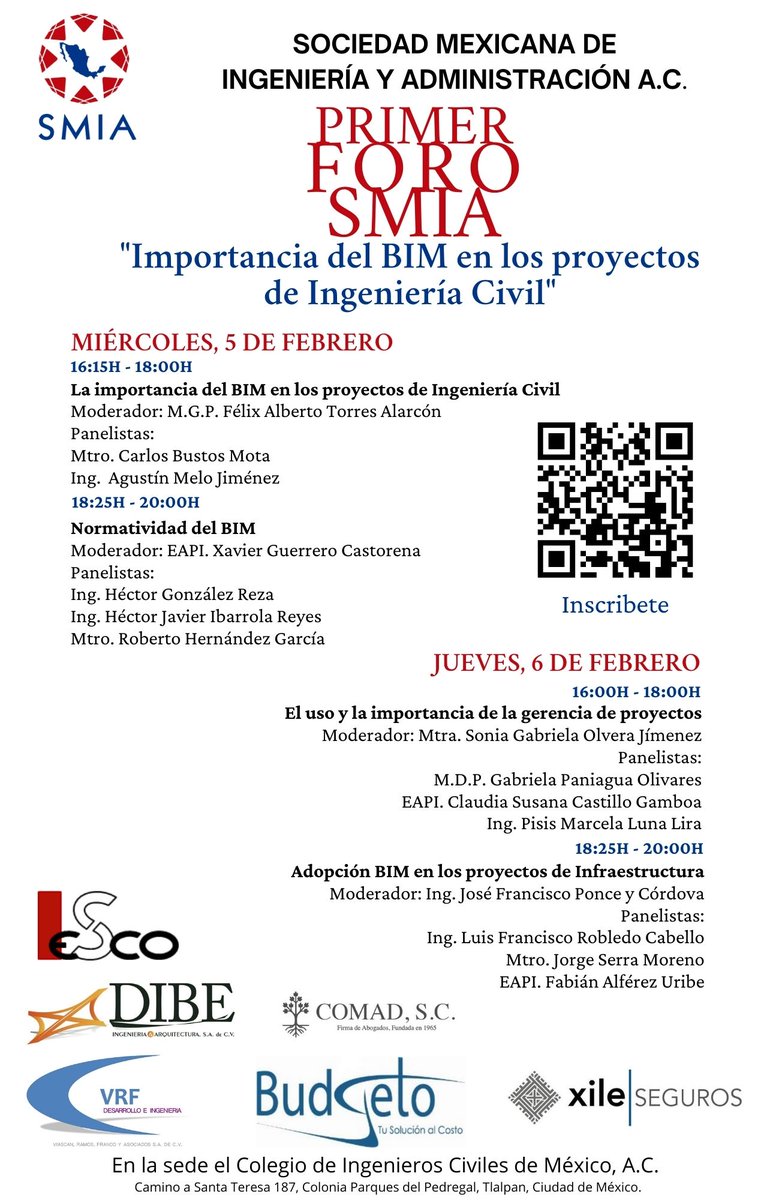 SMIA_OFICIAL's tweet photo. Te invitamos a nuestro primer Foro SMIA, los días 5 y 6 de febrero, no faltes. https://t.co/CsdxfNlsBQ