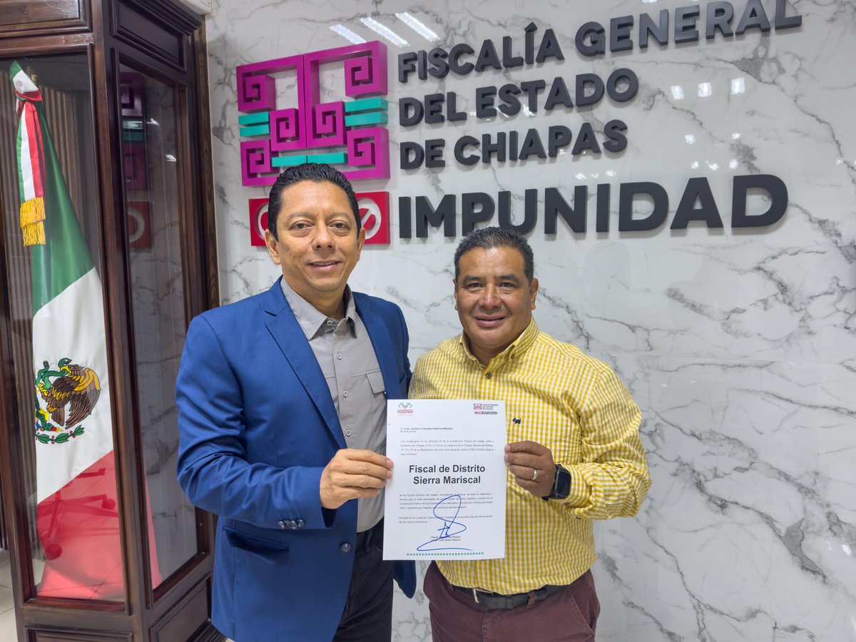 CHN_Chiapas's tweet photo. Más cambios en Fiscalía General del Estado para dar seguridad a las y los chiapanecos.

Nombran a fiscal en Distrito Sierra Mariscal.

Información en: https://t.co/V7bSKubp9j 

#HumanismoQueTransforma #NuevaEra https://t.co/yXArktScJs