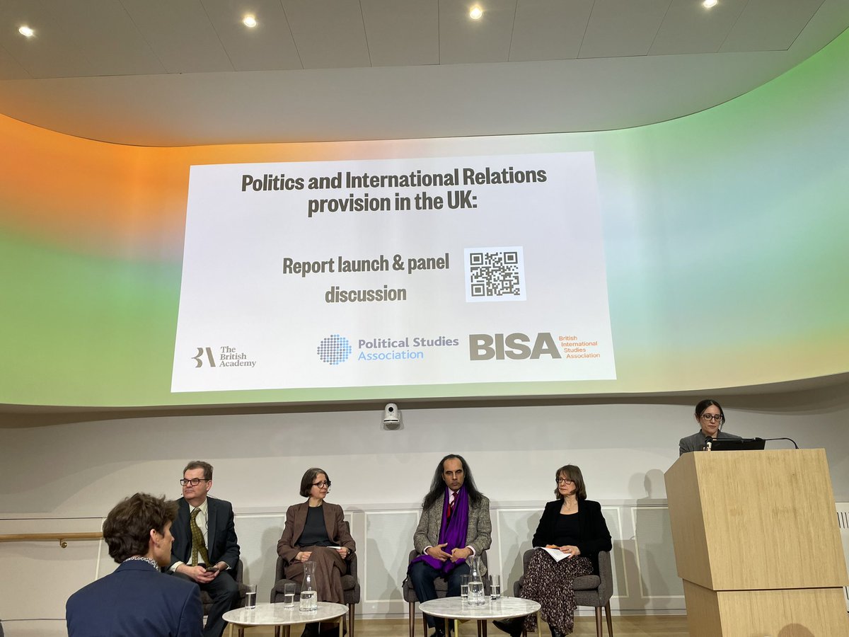 This evening we have sponsored the launch event taking place at <a href="/BritishAcademy_/">The British Academy</a> , again alongside our colleagues at <a href="/PolStudiesAssoc/">Political Studies Association</a>, and we are about to hear the report headlines. 
<a href="/JulietDryden/">Juliet Dryden / BISA</a> <a href="/chasing_dragons/">Kyle Grayson</a> <a href="/NitashaKaul/">Professor Nitasha Kaul, PhD</a> <a href="/ChrissieDux/">ChrissieDux</a> #politics #InternationalRelations