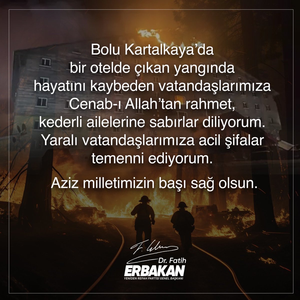 Bu kadar ihmallik olamaz. Kaç kardeşimiz acılar içinde vefat etti. Otel yandı Türkiye’nin kalbi yandı.Tarif edilemez ,telafi edilemez bir acı. Bir an önce ruhsat veren, denetleyen, işleten , yöneten her kim varsa yargılanmalı. Önce Bolu belediyesi <a href="/bolu_belediyesi/">T.C. Bolu Belediyesi</a> <a href="/tanjuozcanchp/">Tanju ÖZCAN</a>