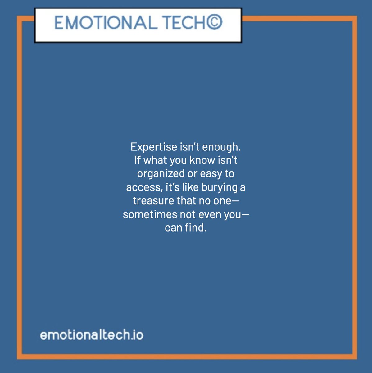 Emotional_Tech's tweet image. If your audience can’t find your brilliance easily, they’ll look elsewhere. Thought leadership isn’t just about having in-depth answers—it’s about making them accessible in a way that matters to you and your audience.

#ThoughtLeadership #Expertise #KnowledgeCuration #Authority